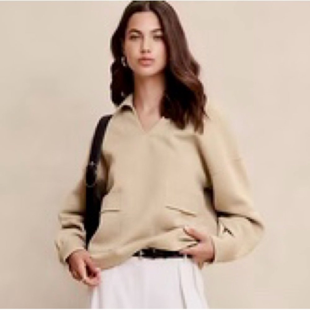 Scuba Patch Pocket Tan Sweatshirt - NWT - in original unopened package
